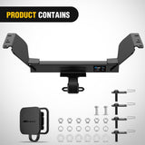 Nilight Class 3 Trailer Hitch Compatible with 2018-2026 Chevrolet Chevy Equinox (Excl.Diesel) 2018-2026 GMC Terrain (Excl.Diesel) 2 Inch Hitch Receiver fit Ball Mount Cargo Carrier Bike Rack Tow Hook, view 3