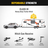 Nilight Class 3 Trailer Hitch Compatible with 2018-2026 Chevrolet Chevy Equinox (Excl.Diesel) 2018-2026 GMC Terrain (Excl.Diesel) 2 Inch Hitch Receiver fit Ball Mount Cargo Carrier Bike Rack Tow Hook, view 4