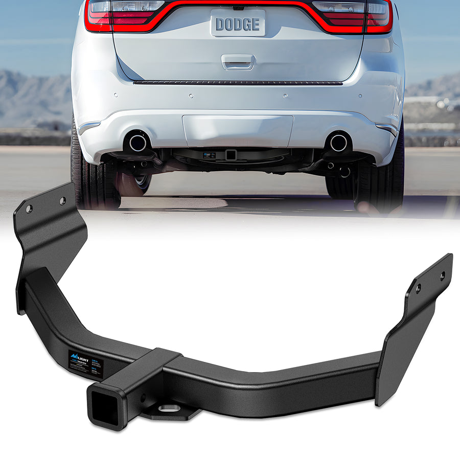 Nilight Class 3 Trailer Hitch Fits Dodge Durango 2011-2024 & Jeep Grand Cherokee 2012-2021 2-inch Hitch Receiver Multi-Fit Hitch to Receive Ball Mount Cargo Carrier Bike Rack Tow Hook