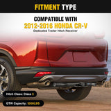 Nilight Class 3 Trailer Hitch Fits Honda Honda CR-V 2012 2013 2014 2015 2016, 2 inch Hitch Receiver Multi-Fit Hitch to Receive Ball Mount Cargo Carrier Bike Rack Tow Hook, view 2