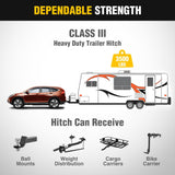 Nilight Class 3 Trailer Hitch Fits Honda Honda CR-V 2012 2013 2014 2015 2016, 2 inch Hitch Receiver Multi-Fit Hitch to Receive Ball Mount Cargo Carrier Bike Rack Tow Hook, view 4