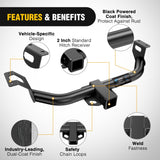 Nilight Class 3 Trailer Hitch Fits Honda Honda CR-V 2012 2013 2014 2015 2016, 2 inch Hitch Receiver Multi-Fit Hitch to Receive Ball Mount Cargo Carrier Bike Rack Tow Hook, view 6