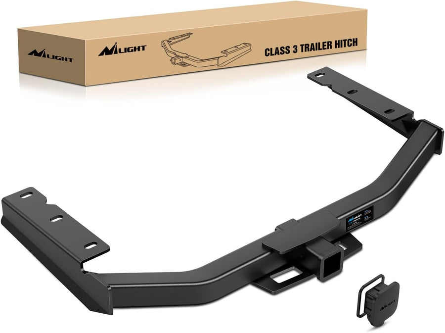 Nilight Class 3 Trailer Hitch Fits Toyota Highlander 2020 2021 2022 2023 2024 2025 (Not Fit XSE Models) 2 inch Hitch Receiver Multi-Fit Hitch to Receive Ball Mount Cargo Carrier Bike Rack Tow Hook