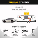Nilight Class 3 Trailer Hitch Fits Toyota Highlander 2020 2021 2022 2023 2024 2025 (Not Fit XSE Models) 2 inch Hitch Receiver Multi-Fit Hitch to Receive Ball Mount Cargo Carrier Bike Rack Tow Hook, view 3