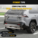 Nilight Class 3 Trailer Hitch Fits Toyota Highlander 2020 2021 2022 2023 2024 2025 (Not Fit XSE Models) 2 inch Hitch Receiver Multi-Fit Hitch to Receive Ball Mount Cargo Carrier Bike Rack Tow Hook, view 4