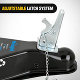 Nilight Class III A-Frame Trailer Coupler with Security Latch&Chain fits 2-Inch Hitch Ball for Pickup Trucks, RV, Boat, Camper, 5000LBS Capacity, Black Powder Coated, view 2