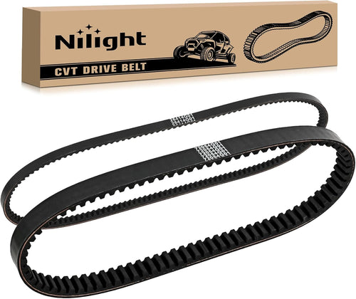 Nilight Clutch Drive Belt & Starter Belts Kit for EZGO TXT Cushman Express Marathon Medalist ST 4 Cycle Gas Golf Cart 1994-2013#72054G01, 72024G01, 72025G01, 26414G01 Smooth Engagement Aramid Rubber