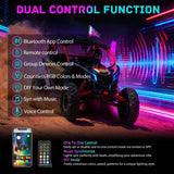 Nilight COB RGB LED Whip Light 1PC 2FT Spiral Antenna Whips | Bluetooth APP and Remote Control with DIY Chasing Patterns Music Sync and Spring Base for ATV UTV RZR Can Am and Truck, view 3