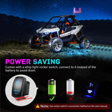 Nilight COB RGB LED Whip Light 1PC 2FT Spiral Antenna Whips | Bluetooth APP and Remote Control with DIY Chasing Patterns Music Sync and Spring Base for ATV UTV RZR Can Am and Truck, view 4