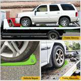 Nilight Combinable Tire Skates 4Pack – Rollback Tow Truck & Flatbed Carrier Accessories, Low Friction Skids for Locked Wheel Towing & Disabled Vehicle Recovery, 4000 lbs, Green, view 6