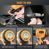 Nilight Cordless Tire Inflator 20V Rechargeable Air Compressor with Digital Gauge 150PSI Includes 12V Adapter, view 5