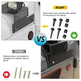 Nilight Cowl Pillar Windshield Mounts For 2018 2019 2020 2021 2022 Jeep Wrangler JL JLU, view 4