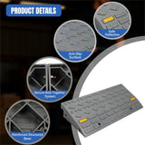 Nilight Curb Ramps 2 Pack, 3.9 inch Rise Durable Plastic Threshold Driveway Step Ramp for Scooter, Bikes, Motorcycle, Dolly, Lawn Mower, view 5