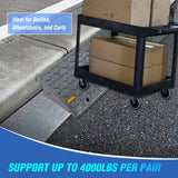 Nilight Curb Ramps 2 Pack, 5.9 inch Rise Durable Plastic Threshold Driveway Step Ramp for Scooter, Bikes, Motorcycle, Dolly, Lawn Mower, view 3