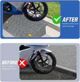 Nilight Curb Ramps 2 Pack, 5.9 inch Rise Durable Plastic Threshold Driveway Step Ramp for Scooter, Bikes, Motorcycle, Dolly, Lawn Mower, view 4