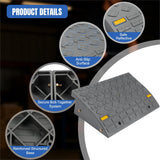 Nilight Curb Ramps 2 Pack, 5.9 inch Rise Durable Plastic Threshold Driveway Step Ramp for Scooter, Bikes, Motorcycle, Dolly, Lawn Mower, view 5
