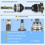 Nilight CV Axle Shaft Assembly Compatible with 1986 1987 1988 1989 1990 1991 1992 1993 1994 1995 Toyota Pickup 4Runner Half-Shaft Assemblies Replacement Front Wheel Driver and Passenger Side, view 4