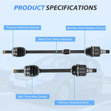 Nilight CV Axle Shaft Assembly Compatible with 2006 2007 2008 2009 2010 2011 2012 2013 Kia Carens III MPV 2.0 Half-Shaft Assemblies Replacement Front Wheel Driver and Passenger Side | Compatible with 2006-2013 Kia Carens III MPV 2.0 Half-Shaft Assemblies, view 2