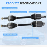 Nilight CV Axle Shaft Assembly Compatible with 2006 2007 2008 2009 Ford Fusion Mercury Milan L4 2.3L 2003-2008 Mazda 6 2.3L Half-Shaft Assemblies Replacement Front Wheel Driver and Passenger Side, view 2