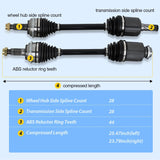 Nilight CV Axle Shaft Assembly Compatible with 2006 2007 2008 2009 Ford Fusion Mercury Milan L4 2.3L 2003-2008 Mazda 6 2.3L Half-Shaft Assemblies Replacement Front Wheel Driver and Passenger Side, view 4