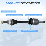 Nilight CV Axle Shaft Assembly Compatible with 2007 2008 2009 2010 2011 2012 2013 2014 Ford Edge V6 2007-2015 Lincoln MKX V6 Half-Shaft Assemblies Replacement Front Wheel Driver Side, view 2