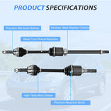 Nilight CV Axle Shaft Assembly Compatible with 2008 2009 2010 2011 2012 2013 Nissan Rogue 2014-2015 Nissan Rogue Select Half-Shaft Assemblies Replacement Front Wheel Driver and Passenger Side, view 2