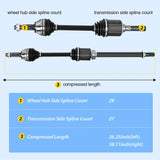 Nilight CV Axle Shaft Assembly Compatible with 2008 2009 2010 2011 2012 2013 Nissan Rogue 2014-2015 Nissan Rogue Select Half-Shaft Assemblies Replacement Front Wheel Driver and Passenger Side, view 4