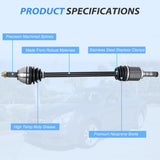 Nilight CV Axle Shaft Assembly Compatible with 2010 2011 2012 2013 2014 Subaru Outback Legacy H4 2.5L/H6 3.6L Half-Shaft Assemblies Replacement Front Wheel Driver and Passenger Side, view 2