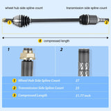 Nilight CV Axle Shaft Assembly Compatible with 2010 2011 2012 2013 2014 Subaru Outback Legacy H4 2.5L/H6 3.6L Half-Shaft Assemblies Replacement Front Wheel Driver and Passenger Side, view 4