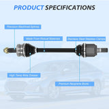 Nilight CV Axle Shaft Assembly Compatible with 2015 2016 2017 2018 2019 Hyundai Sonata L4 2.4L 2016-2020 Kia Optima Half-Shaft Assemblies Replacement Front Wheel Driver Side, view 2