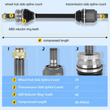Nilight CV Axle Shaft Assembly Compatible with 2015 2016 2017 2018 2019 Hyundai Sonata L4 2.4L 2016-2020 Kia Optima Half-Shaft Assemblies Replacement Front Wheel Driver Side, view 4