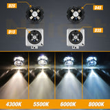 Nilight D3S HID Bulbs, 8000K Cool White D3S Bulb 35W High Low Beam Xenon Headlights Replacement, 2-Pack(NOT fit Halogen Headlight Assembly), view 3
