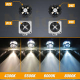 Nilight D4S HID Headlight Bulbs, 8000K Cool White D4S Bulb 35W High Low Beam Xenon Headlights Replacement, 2-Pack(NOT fit Halogen Headlight Assembly), view 3