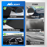 Nilight Dash Cover for Ford Edge 2015-2024, Custom Fit Suede Mat | Non-Slip Backing, Reduce Sun Glare and Protect the Dashboard from UV Exposure, view 6