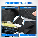 Nilight Dash Cover for Ford Explorer 2020 2021 2023 2024, Custom Fit Suede Dashboard Mat Non‑Slip Sunshade Glare Protector Interior Accessories Black, view 3