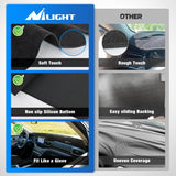 Nilight Dash Cover for Ford Explorer 2020 2021 2023 2024, Custom Fit Suede Dashboard Mat Non‑Slip Sunshade Glare Protector Interior Accessories Black, view 6