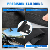 Nilight Dash Cover for Ford Maverick 2022-2024, Custom Fit Suede Dashboard Mat Non‑Slip Sunshade Glare Protector Interior Accessories Black, view 3