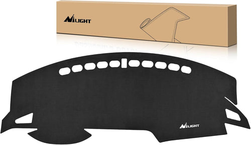 Nilight Dash Cover for Honda Civic 2016 2017 2018 2019 2020 2021, Custom Fit Suede Dashboard Mat Non‑Slip Sunshade Glare Protector Interior Accessories Black