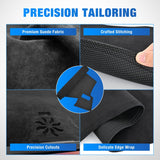 Nilight Dash Cover for Honda Civic 2022 2023 2024 2025, Custom Fit Suede Dashboard Mat Non‑Slip Sunshade Glare Protector Interior Accessories Black, view 3