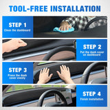 Nilight Dash Cover for Tesla Model 3/Y, Custom Fit Suede Mat | Non-Slip Backing, Reduce Sun Glare and Protect the Dashboard from UV Exposure, view 5