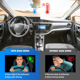 Nilight Dash Cover for Toyota Corolla 2014 2015 2016 2017 2018, Custom Fit Suede Dashboard Mat Non‑Slip Sunshade Glare Protector Interior Accessories Black, view 4
