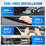 Nilight Dash Cover for Toyota Highlander 2020-2023, Custom Fit Suede Mat | Non-Slip Backing, Reduce Sun Glare and Protect the Dashboard from UV Exposure, view 5
