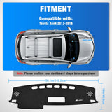 Nilight Dash Cover for Toyota Rav4 2014-2018, Custom Fit Suede Mat | Non-Slip Backing, Reduce Sun Glare and Protect the Dashboard from UV Exposure, view 2