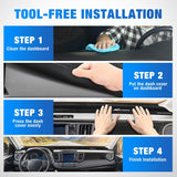Nilight Dash Cover for Toyota Rav4 2014-2018, Custom Fit Suede Mat | Non-Slip Backing, Reduce Sun Glare and Protect the Dashboard from UV Exposure, view 5