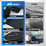 Nilight Dash Cover for Toyota Rav4 2019 2020 2021 2022 2023 2024, Custom Fit Suede Dashboard Mat Non‑Slip Sunshade Glare Protector Interior Accessories Black, view 6
