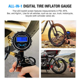 Nilight Digital Tire Inflator Pressure Gauge 250PSI, view 6