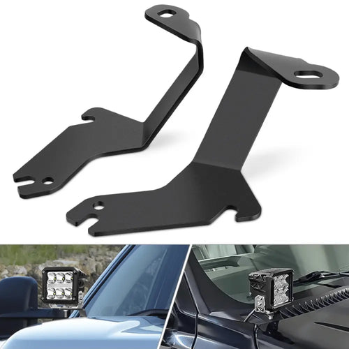 Nilight Ditch Light Hood Hinges Mounts For 1999-2006 Chevrolet Silverado Tahoe Suburban GMC Sierra Yukon