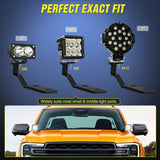 Nilight Ditch Light Brackets Hood Hinges Mount Bracket Kit for Auxiliary Offroad LED Pods Work Lighting Compatible with Ford Ranger 2019 2020 2021 2022 2023, view 3