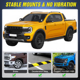 Nilight Ditch Light Brackets Hood Hinges Mount Bracket Kit for Auxiliary Offroad LED Pods Work Lighting Compatible with Ford Ranger 2019 2020 2021 2022 2023, view 6
