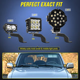 Nilight Ditch Light Brackets Hood Hinges Mount Bracket Kit for Auxiliary Offroad LED Pods Work Lighting Compatible with Toyota 4Runner 1989 1990 1991 1992 1993 1994 1995 3rd Gen Pickup, view 5